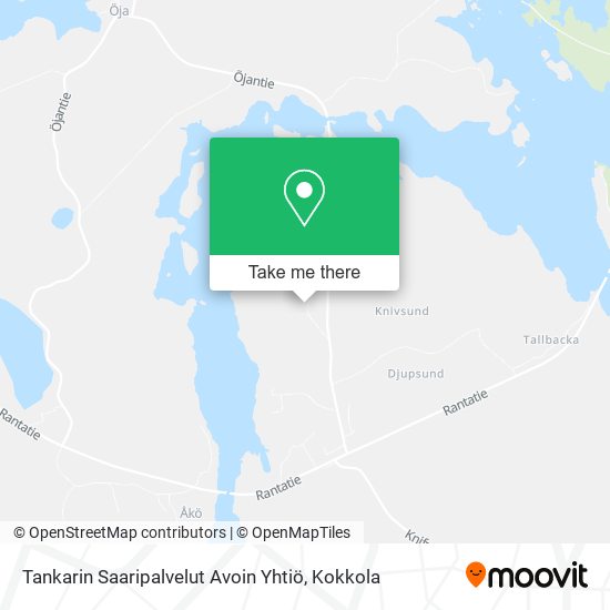 Tankarin Saaripalvelut Avoin Yhtiö map