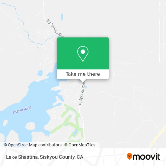 Lake Shastina map
