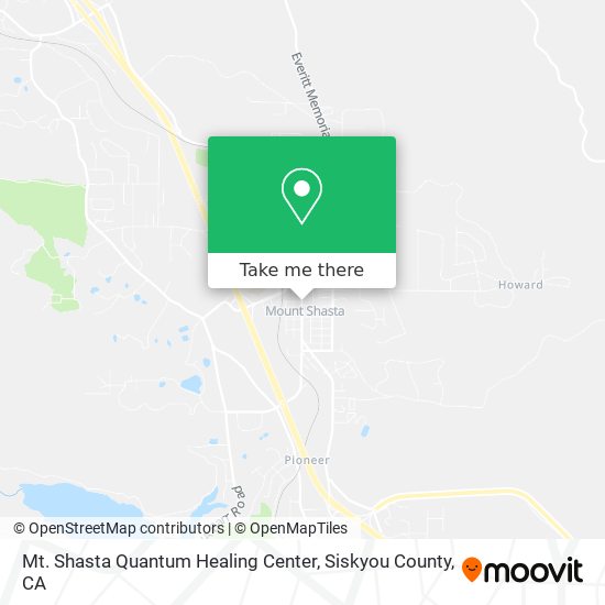 Mt. Shasta Quantum Healing Center map