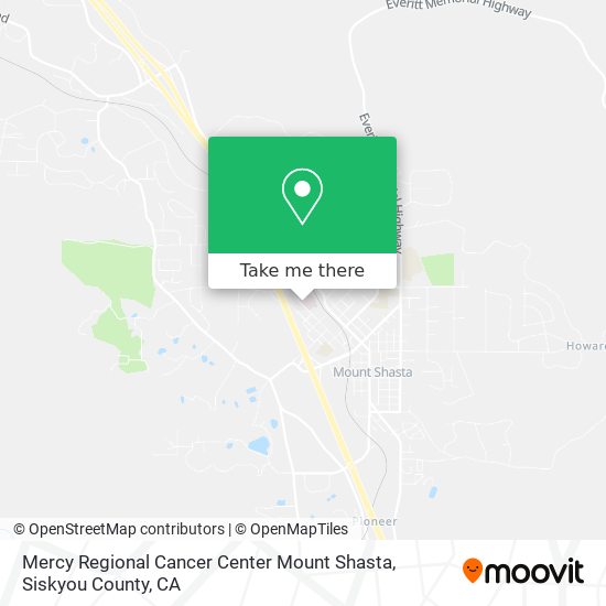 Mapa de Mercy Regional Cancer Center Mount Shasta