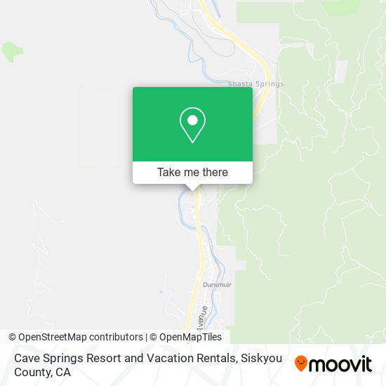 Cave Springs Resort and Vacation Rentals map