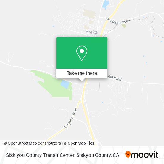 Siskiyou County Transit Center map