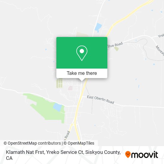 Klamath Nat Frst, Yreko Service Ct map