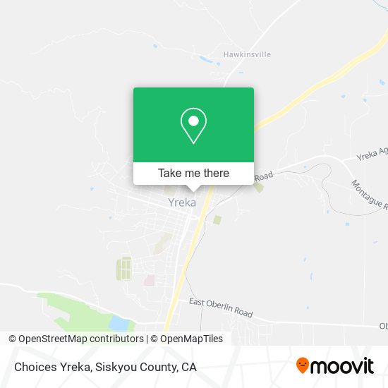 Choices Yreka map