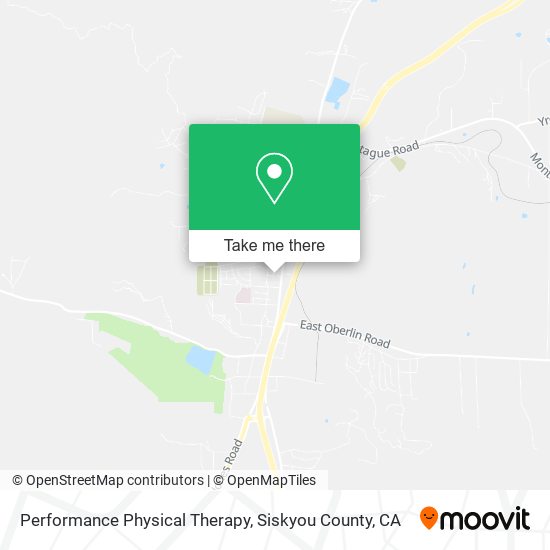 Mapa de Performance Physical Therapy