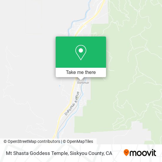 Mt Shasta Goddess Temple map
