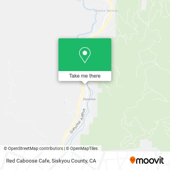 Red Caboose Cafe map