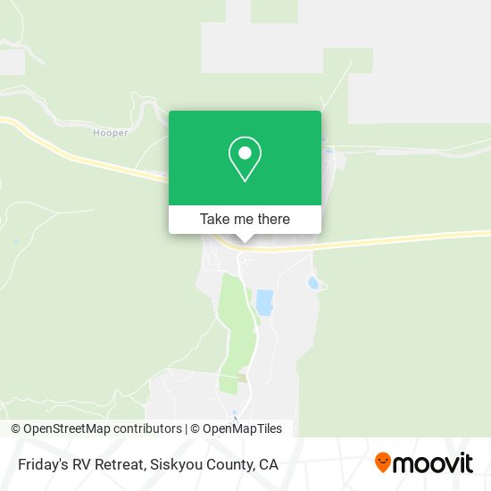 Friday's RV Retreat map