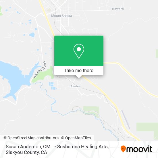 Susan Anderson, CMT - Sushumna Healing Arts map