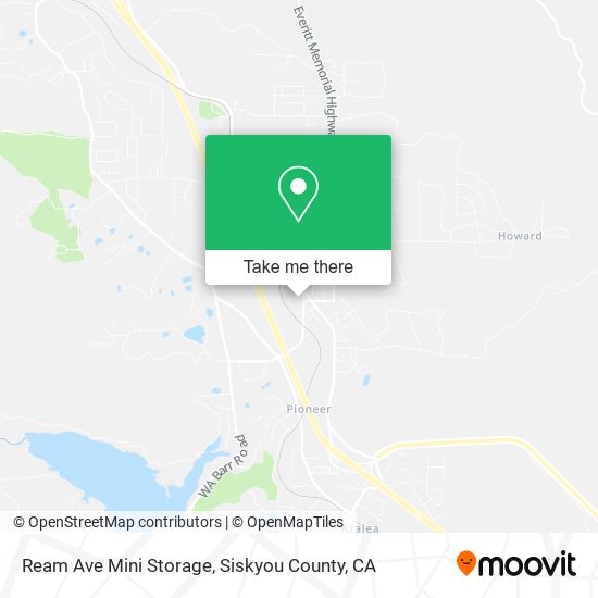 Ream Ave Mini Storage map