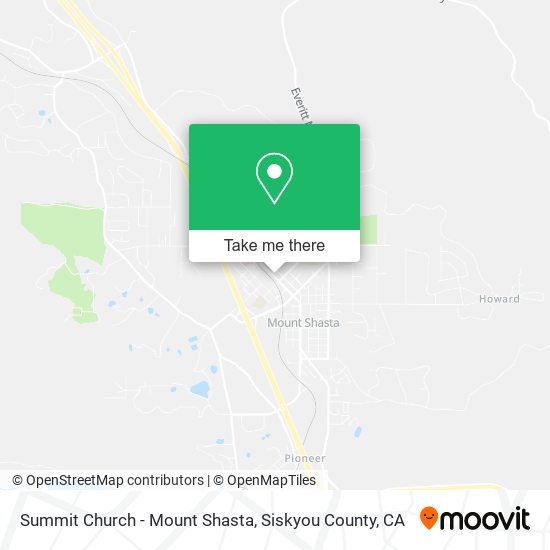 Mapa de Summit Church - Mount Shasta