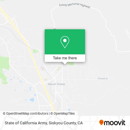 State of California Army map