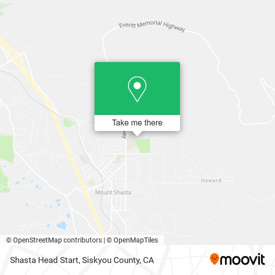 Shasta Head Start map