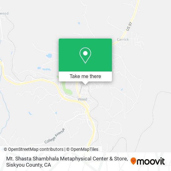 Mt. Shasta Shambhala Metaphysical Center & Store map