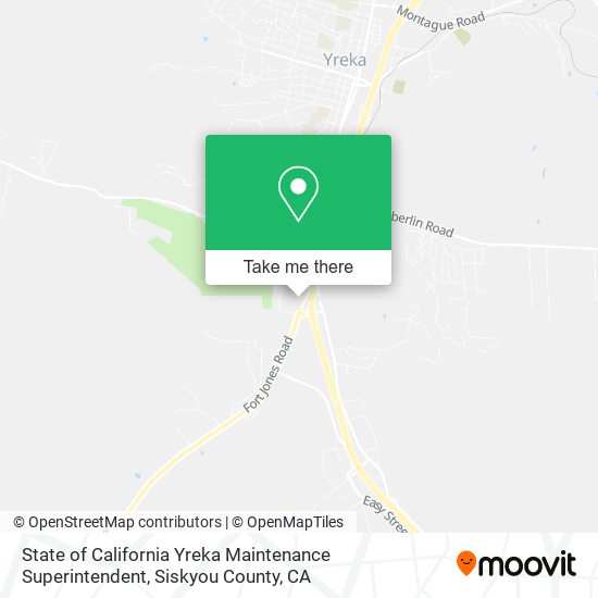 Mapa de State of California Yreka Maintenance Superintendent