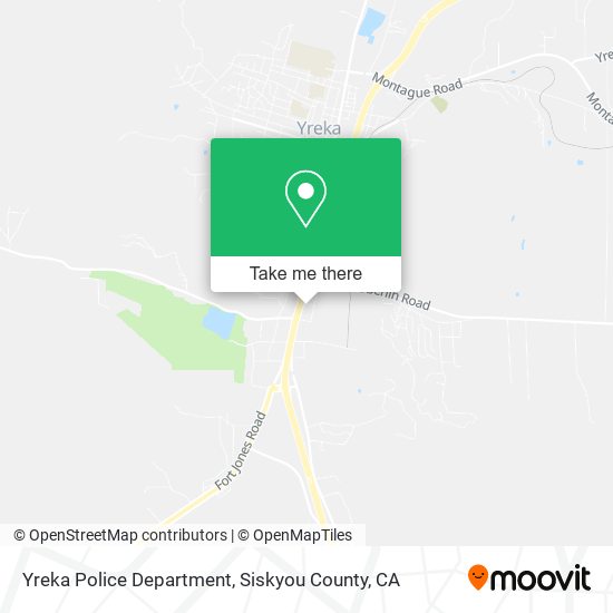 Yreka Police Department map