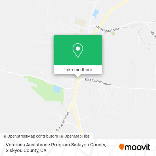 Mapa de Veterans Assistance Program Siskiyou County