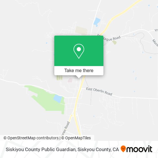 Mapa de Siskiyou County Public Guardian