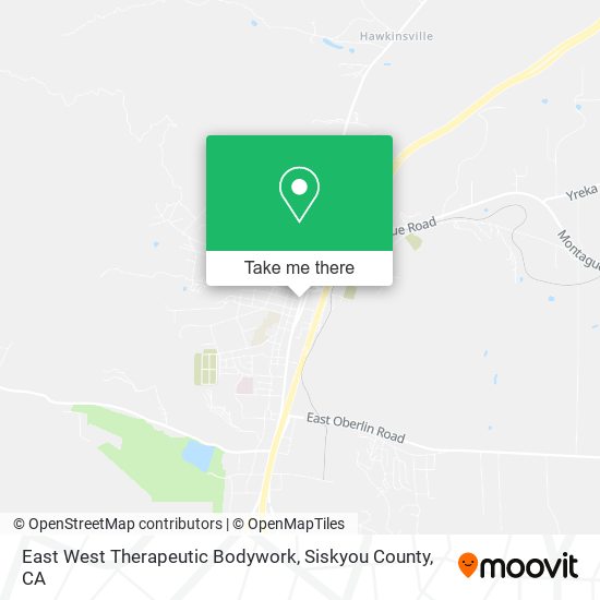 East West Therapeutic Bodywork map