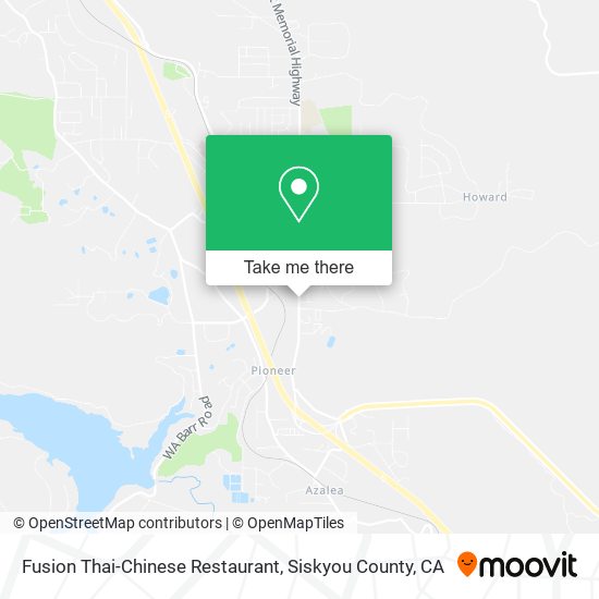 Mapa de Fusion Thai-Chinese Restaurant