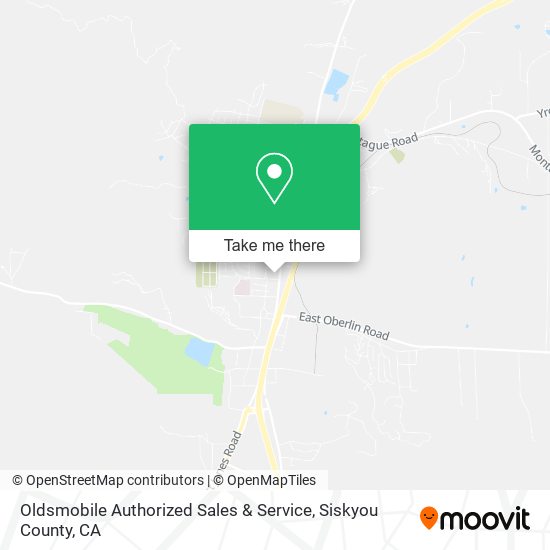 Oldsmobile Authorized Sales & Service map