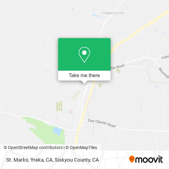 Mapa de St. Marks, Yreka, CA