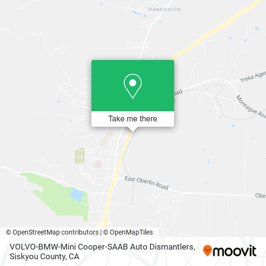 Mapa de VOLVO-BMW-Mini Cooper-SAAB Auto Dismantlers