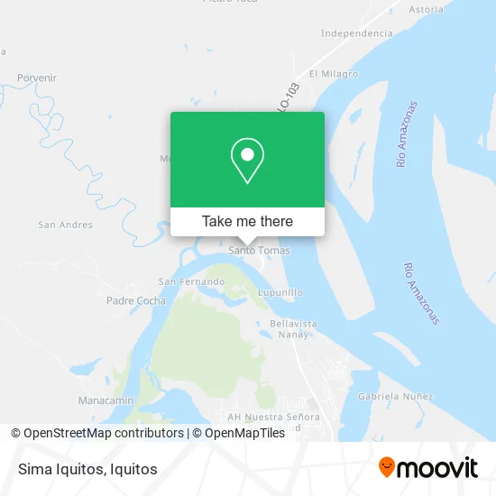 Mapa de Sima Iquitos