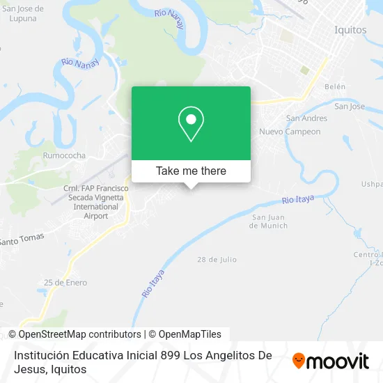 Mapa de Institución Educativa Inicial 899 Los Angelitos De Jesus