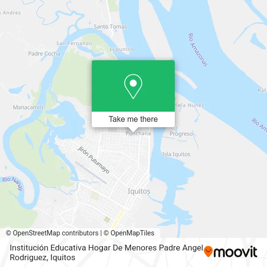 Mapa de Institución Educativa Hogar De Menores Padre Angel Rodriguez