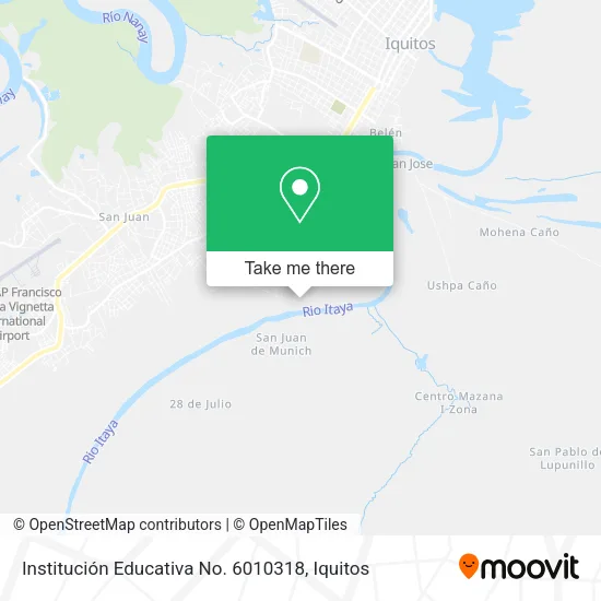 Mapa de Institución Educativa No. 6010318