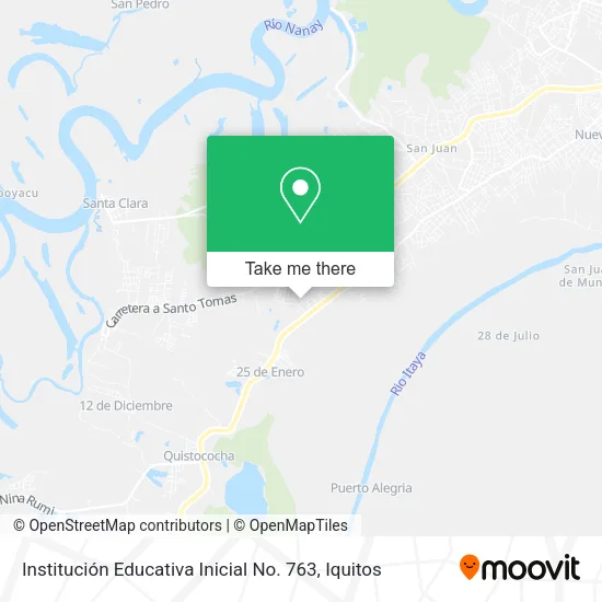 Mapa de Institución Educativa Inicial No. 763