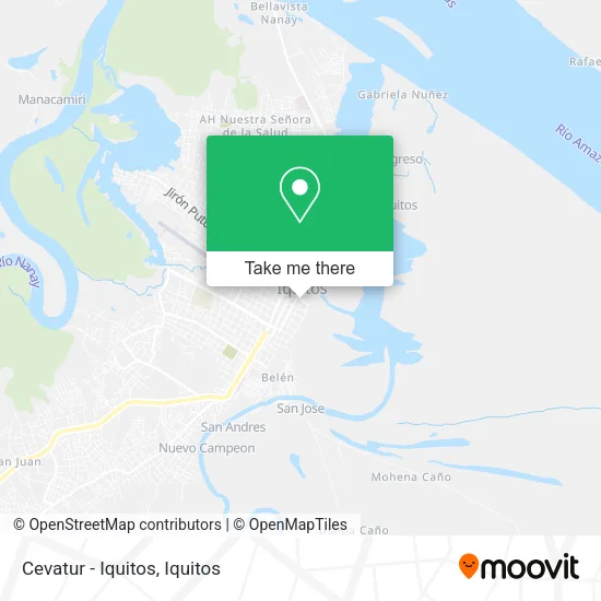 Mapa de Cevatur - Iquitos