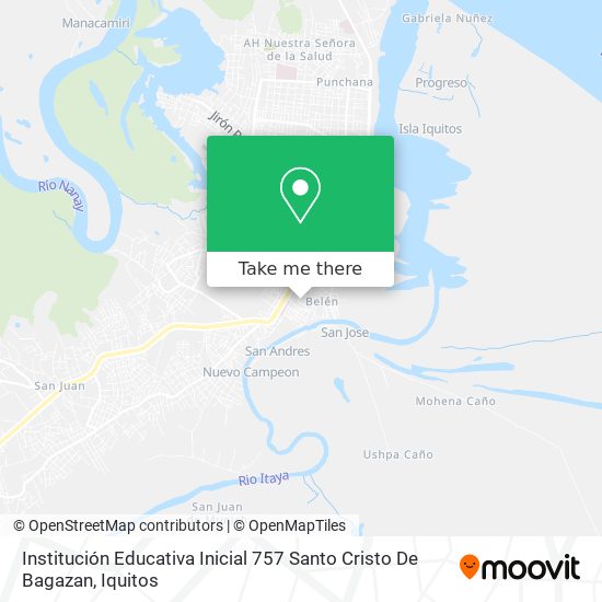 Institución Educativa Inicial 757 Santo Cristo De Bagazan map