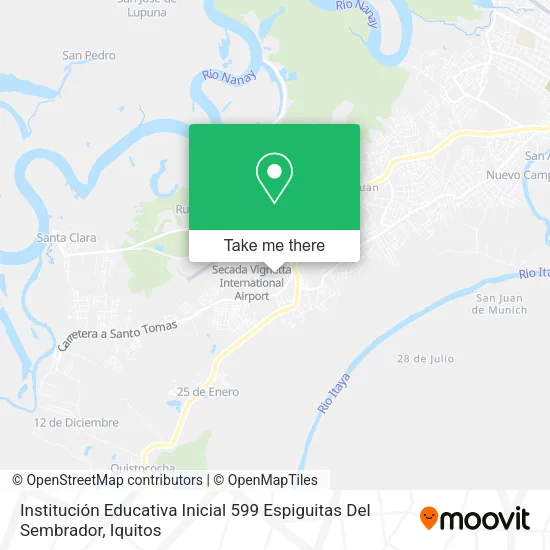 Mapa de Institución Educativa Inicial 599 Espiguitas Del Sembrador