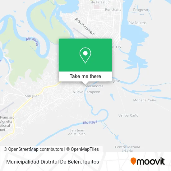 Mapa de Municipalidad Distrital De Belén
