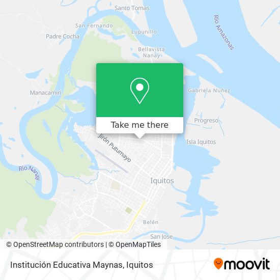 Mapa de Institución Educativa Maynas