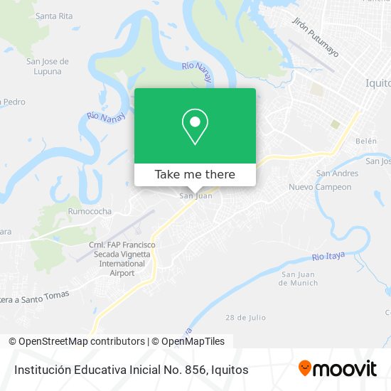 Mapa de Institución Educativa Inicial No. 856