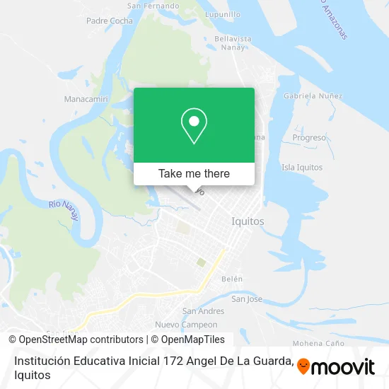 Mapa de Institución Educativa Inicial 172 Angel De La Guarda