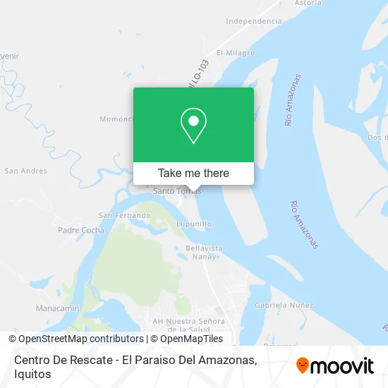 Mapa de Centro De Rescate - El Paraiso Del Amazonas