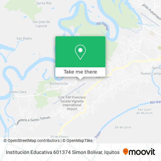 Institución Educativa 601374 Simon Bolivar map