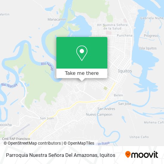 Parroquia Nuestra Señora Del Amazonas map