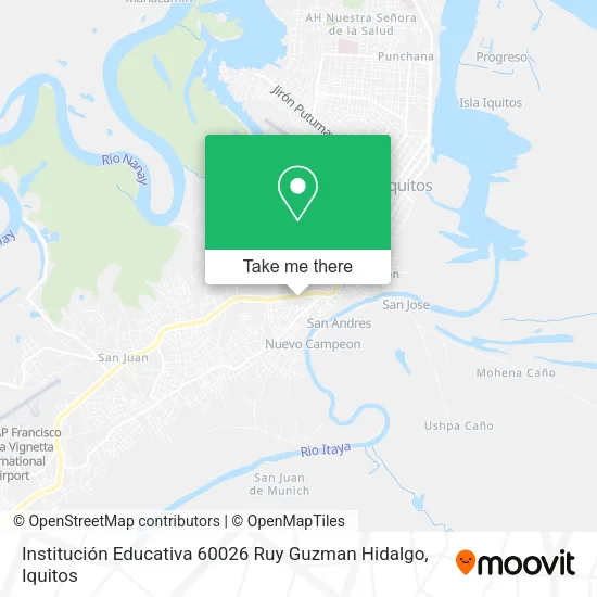 Mapa de Institución Educativa 60026 Ruy Guzman Hidalgo
