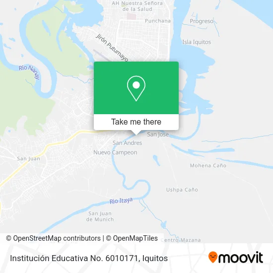 Mapa de Institución Educativa No. 6010171