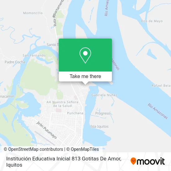 Mapa de Institución Educativa Inicial 813 Gotitas De Amor