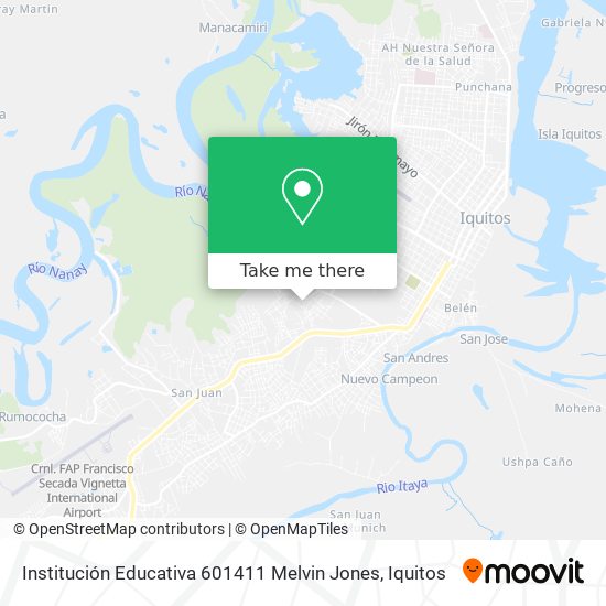 Institución Educativa 601411 Melvin Jones map