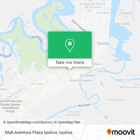 Mall Aventura Plaza Iquitos map