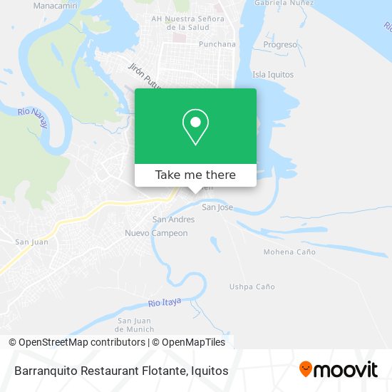 Mapa de Barranquito Restaurant Flotante