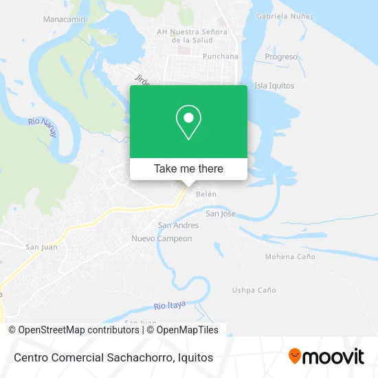 Mapa de Centro Comercial Sachachorro
