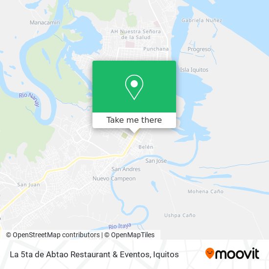 La 5ta de Abtao Restaurant & Eventos map